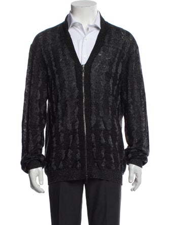 John Varvatos Linen Plaid Print Jacket