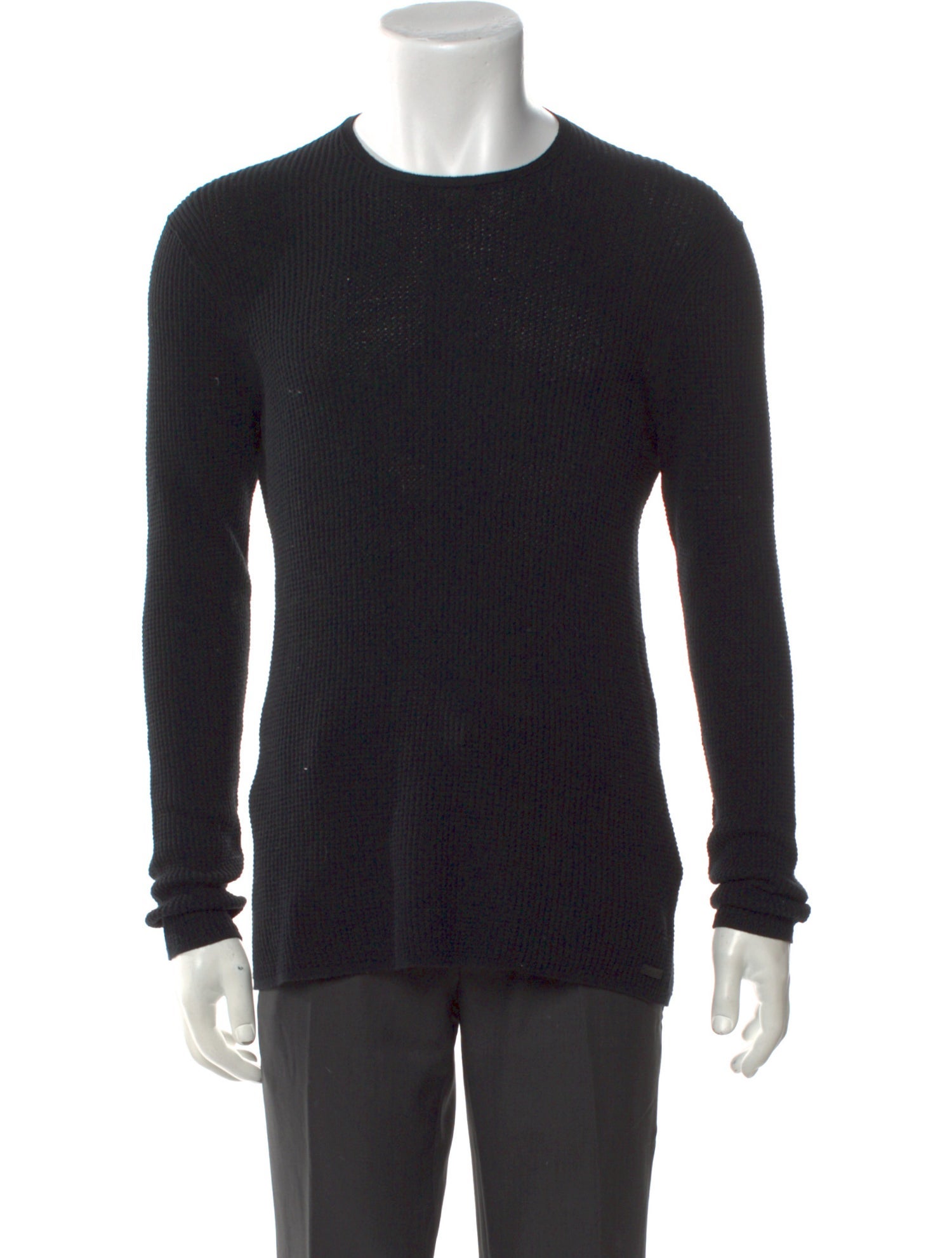 John Varvatos Crew Neck Long Sleeve Pullover