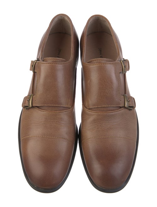 John Varvatos Leather Monk Straps