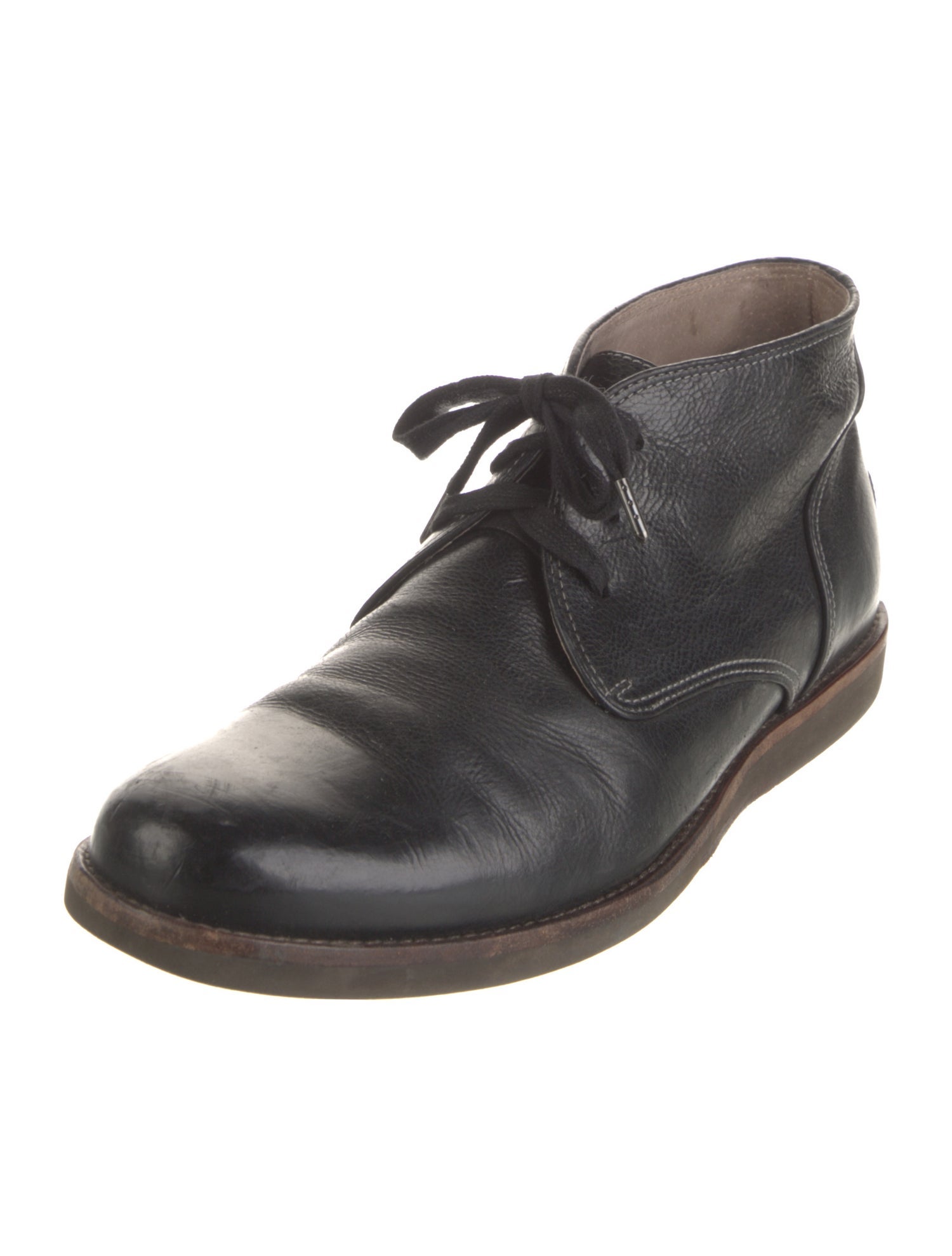 John Varvatos Leather Lace-Up Boots