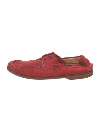 John Varvatos Suede Boat Shoes