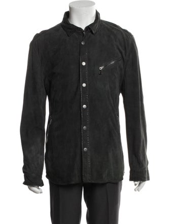 John Varvatos Suede Denim Jacket