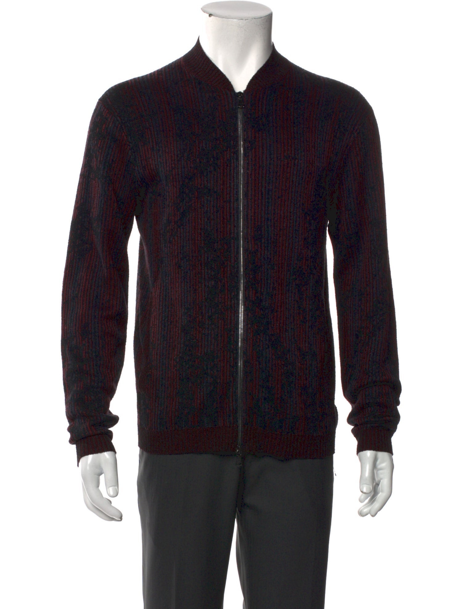 John Varvatos Mock Neck Long Sleeve Cardigan