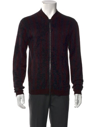John Varvatos Mock Neck Long Sleeve Cardigan