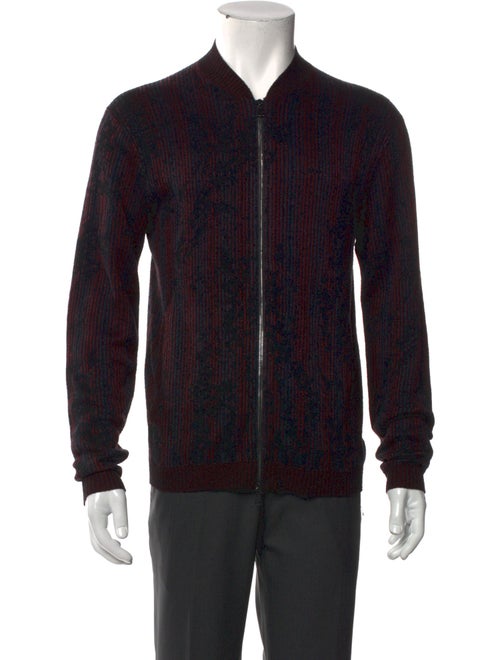 John Varvatos Mock Neck Long Sleeve Cardigan