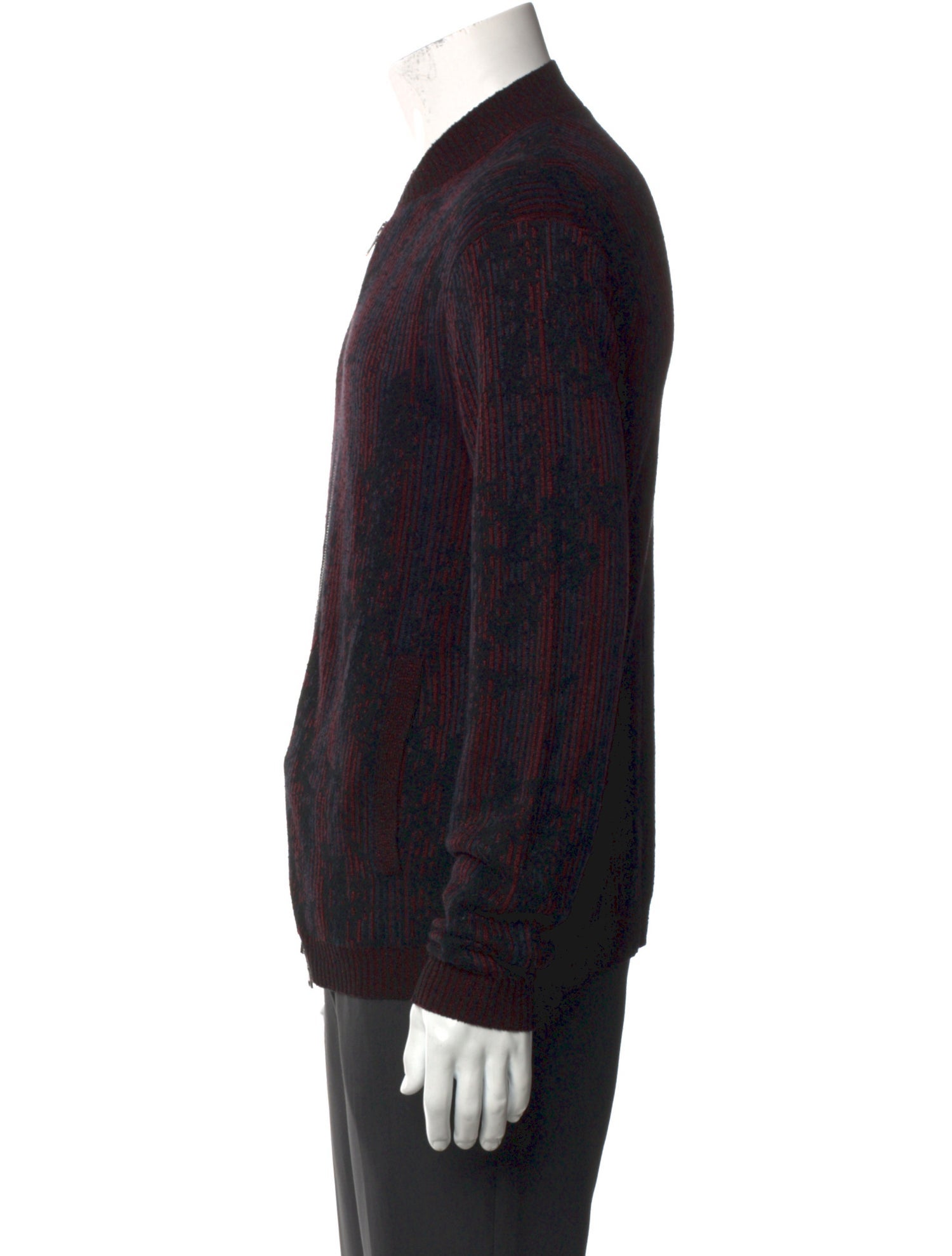 John Varvatos Mock Neck Long Sleeve Cardigan