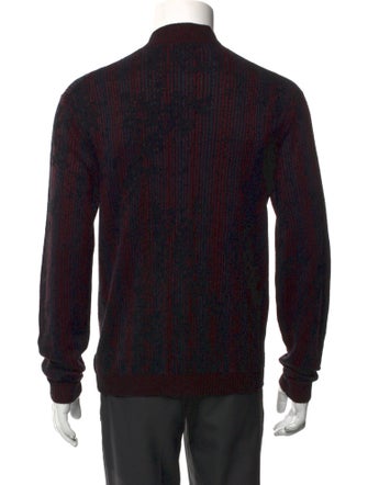 John Varvatos Mock Neck Long Sleeve Cardigan