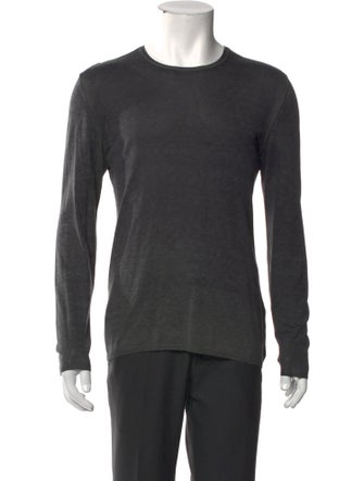 John Varvatos Silk Crew Neck Pullover
