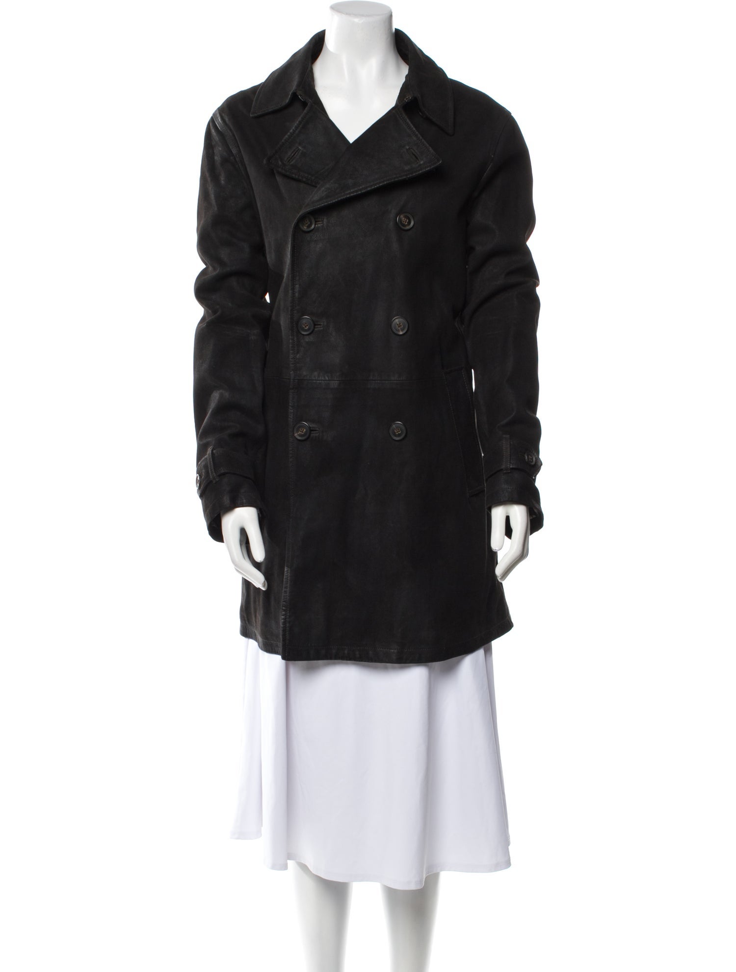 John Varvatos Suede Peacoat