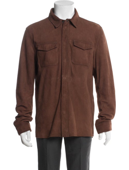 John Varvatos Suede Utility Jacket