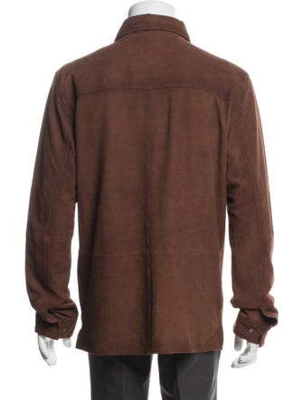 John Varvatos Suede Utility Jacket