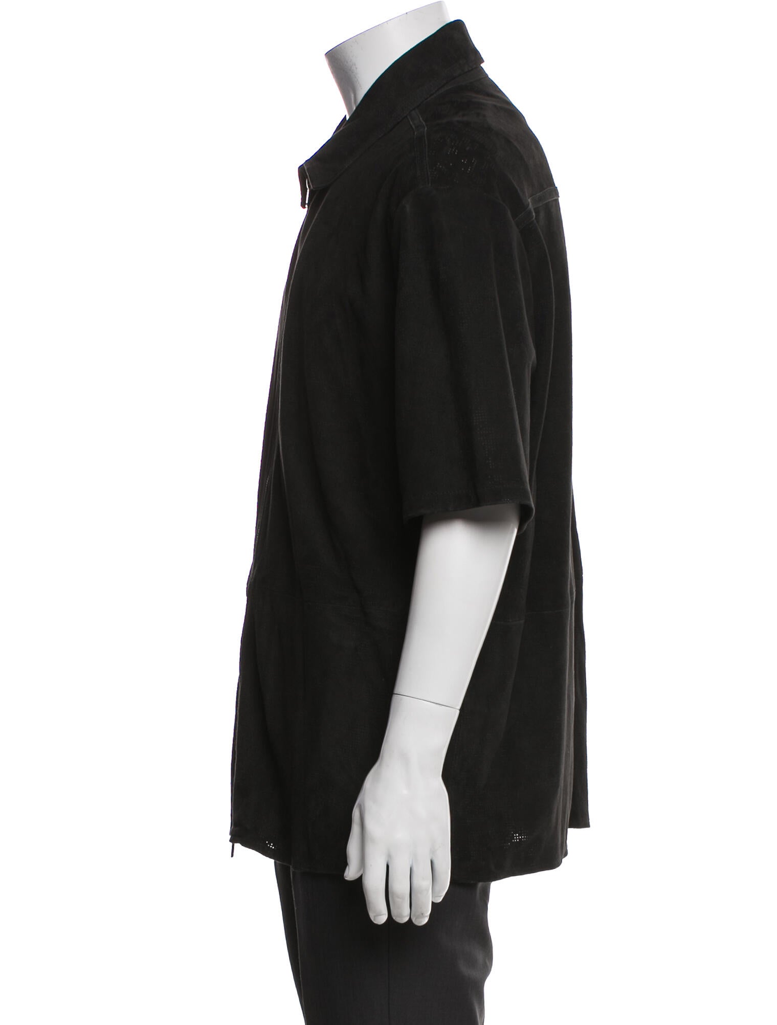 John Varvatos Goat Leather Overcoat