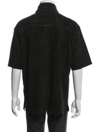 John Varvatos Goat Leather Overcoat