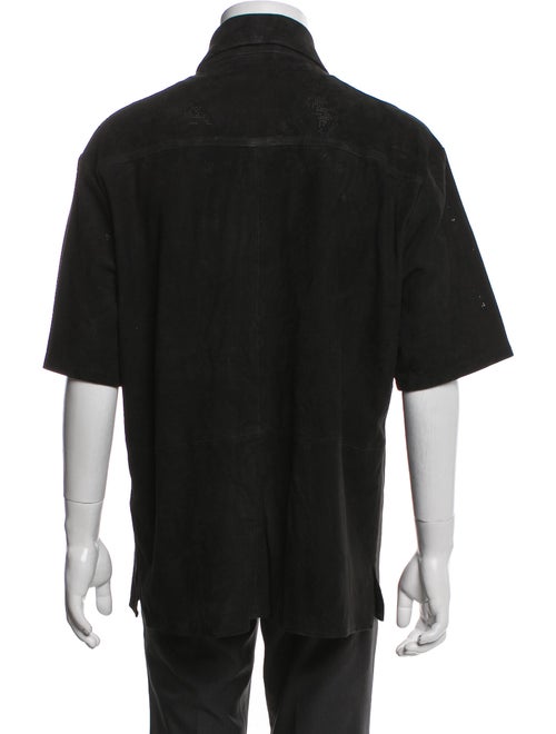 John Varvatos Goat Leather Overcoat