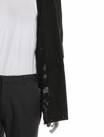 John Varvatos Goat Leather Overcoat