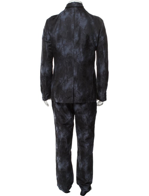 John Varvatos Printed Three-Piece Suit