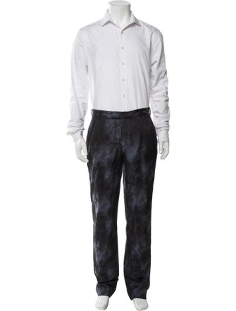 John Varvatos Printed Three-Piece Suit