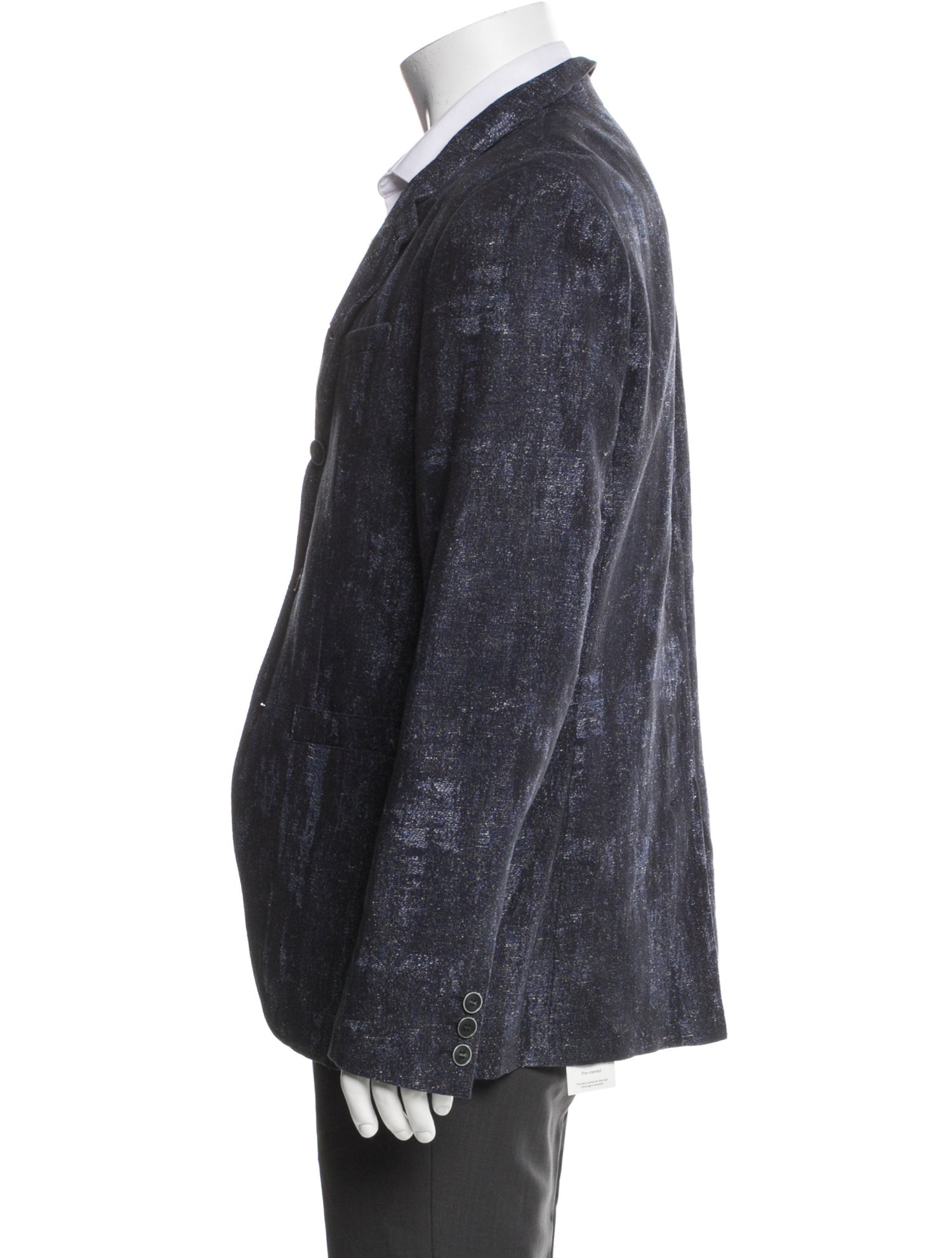 John Varvatos Plaid Print Blazer