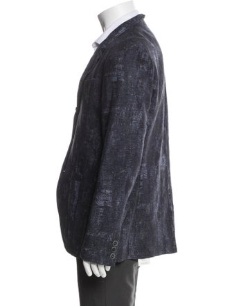 John Varvatos Plaid Print Blazer