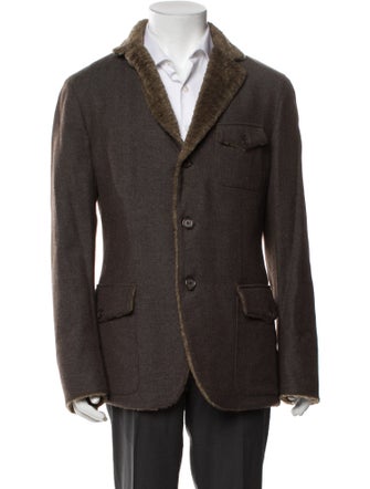John Varvatos Virgin Wool Peacoat