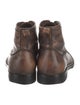 John Varvatos Leather Lace-Up Boots