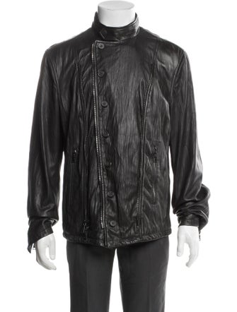 John Varvatos Lambskin Moto Jacket