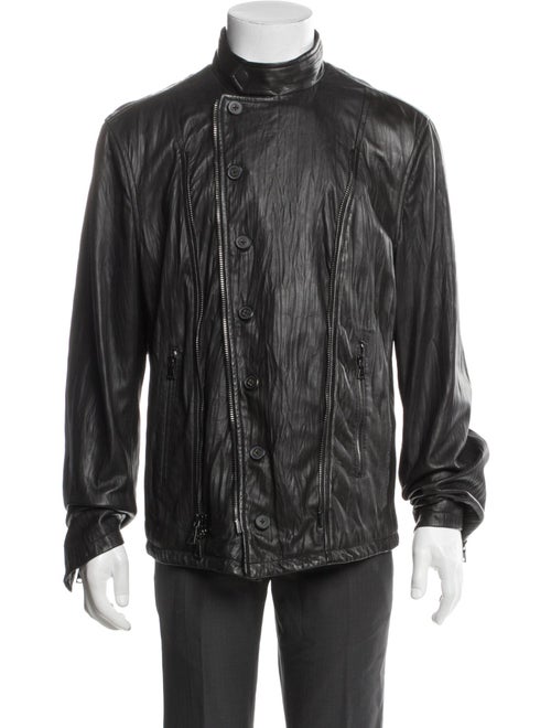 John Varvatos Lambskin Moto Jacket