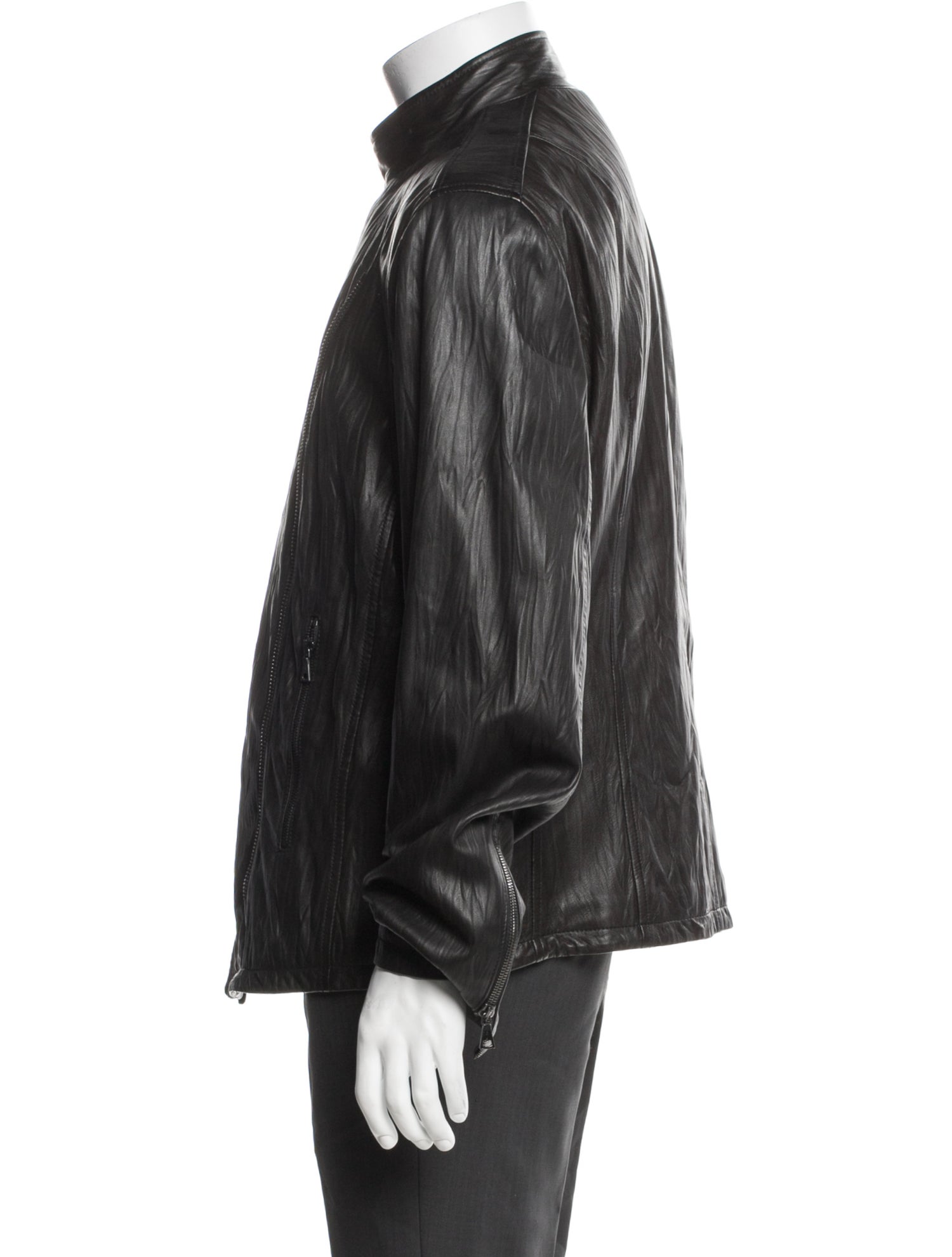 John Varvatos Lambskin Moto Jacket