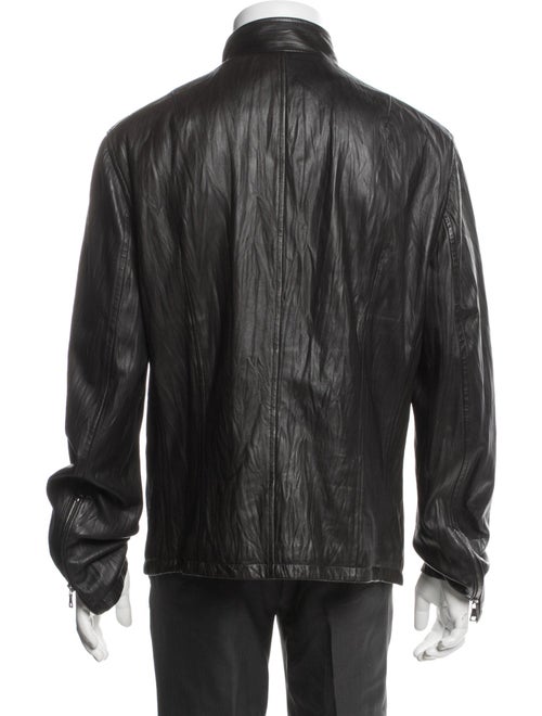 John Varvatos Lambskin Moto Jacket