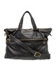 John Varvatos Leather Weekender Bag