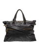John Varvatos Leather Weekender Bag