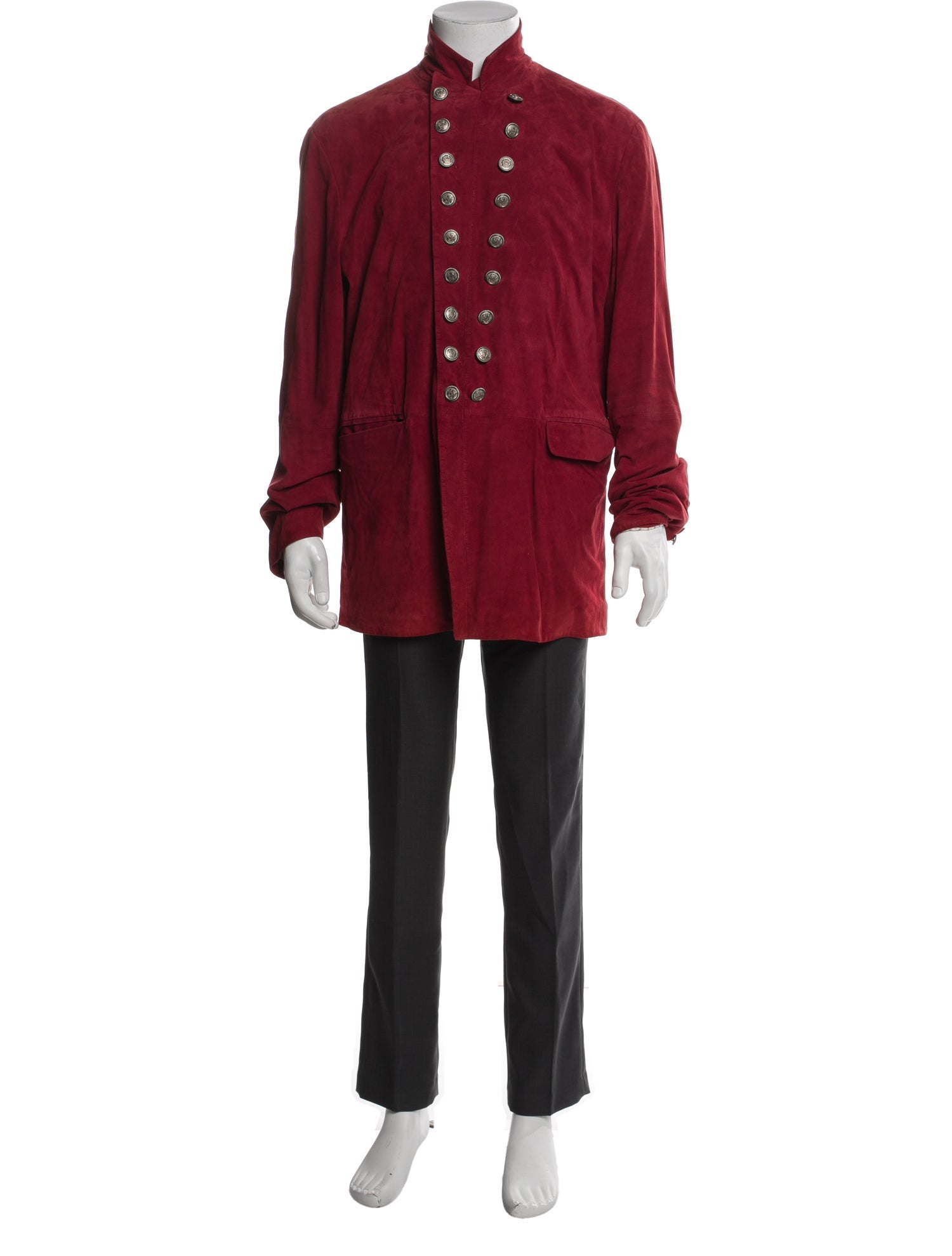 John Varvatos Suede Trench Coat