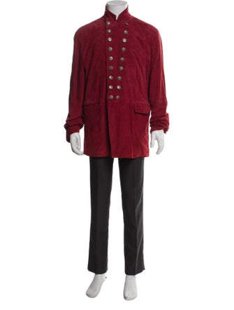 John Varvatos Suede Trench Coat