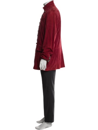 John Varvatos Suede Trench Coat