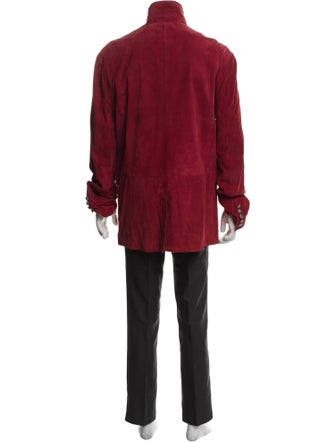 John Varvatos Suede Trench Coat