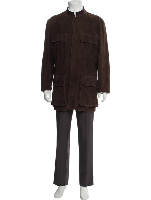 John Varvatos Suede Utility Jacket