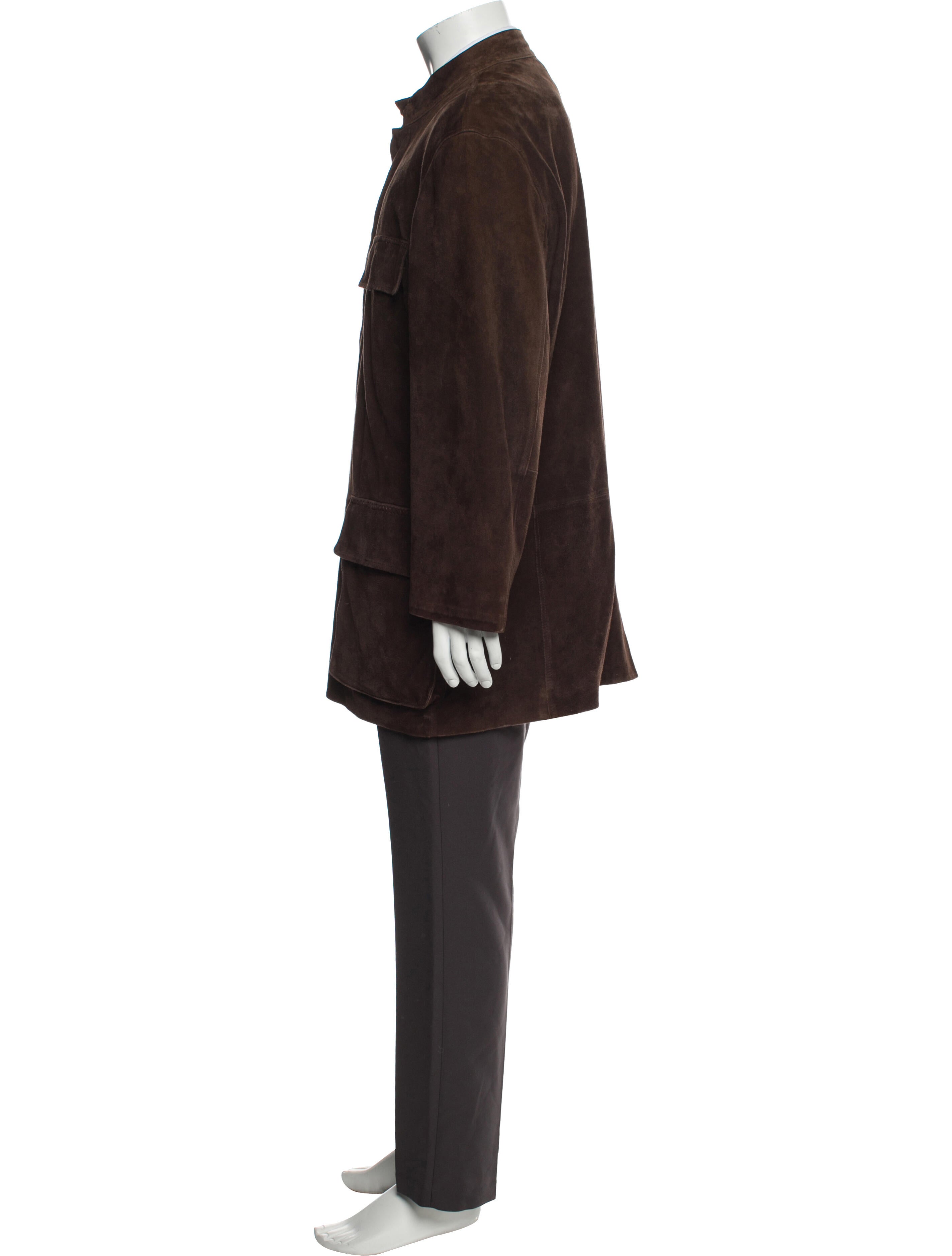 John Varvatos Suede Utility Jacket