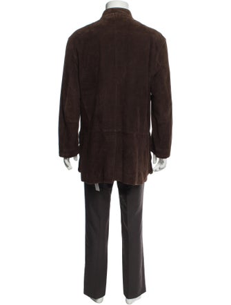 John Varvatos Suede Utility Jacket