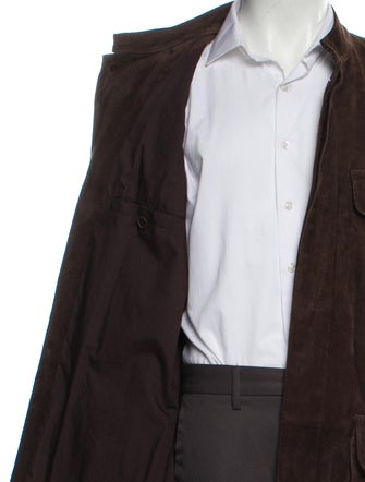 John Varvatos Suede Utility Jacket
