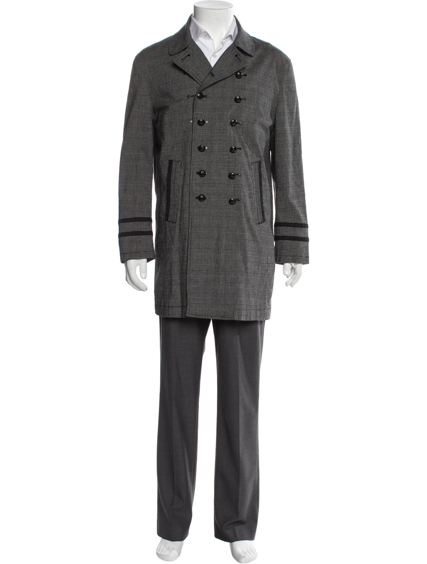 John Varvatos Star USA Plaid Print Sport Coat