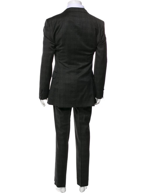 John Varvatos Wool Plaid Print Two-Piece Blazer