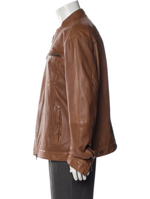 John Varvatos Eel Skin Moto Jacket