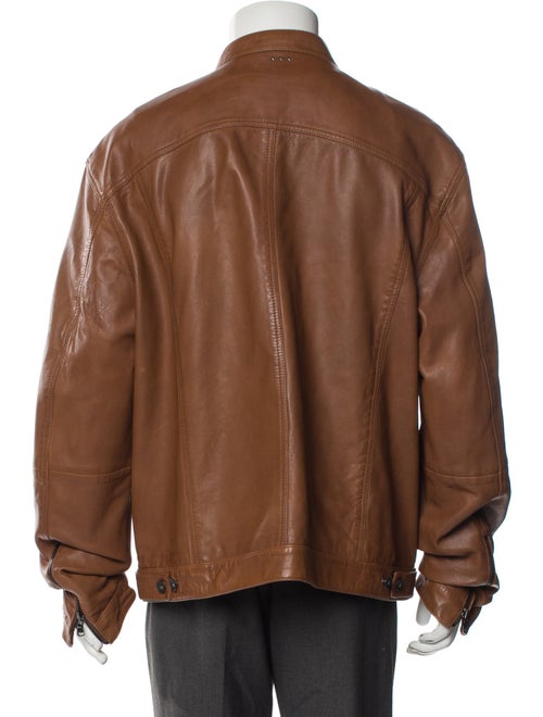 John Varvatos Eel Skin Moto Jacket
