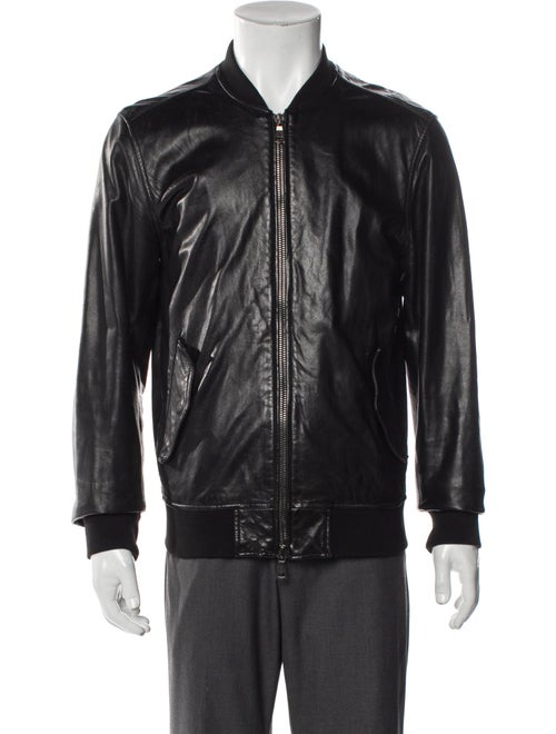 John Varvatos Eel Skin Bomber Jacket