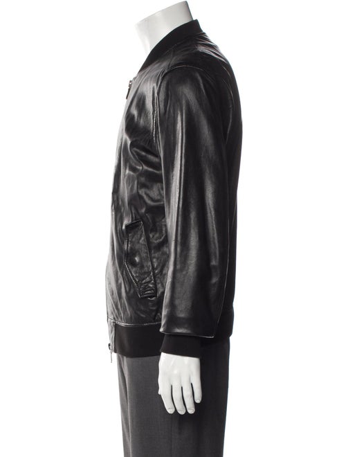 John Varvatos Eel Skin Bomber Jacket