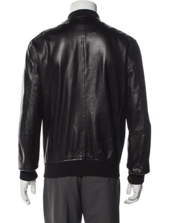 John Varvatos Eel Skin Bomber Jacket
