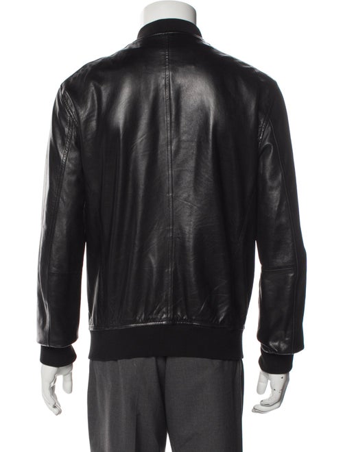 John Varvatos Eel Skin Bomber Jacket