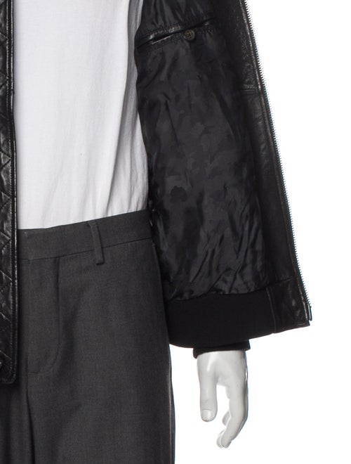 John Varvatos Eel Skin Bomber Jacket