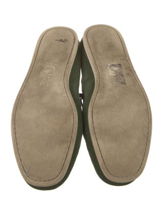John Varvatos Suede Leather Trim Embellishment Boat Shoes
