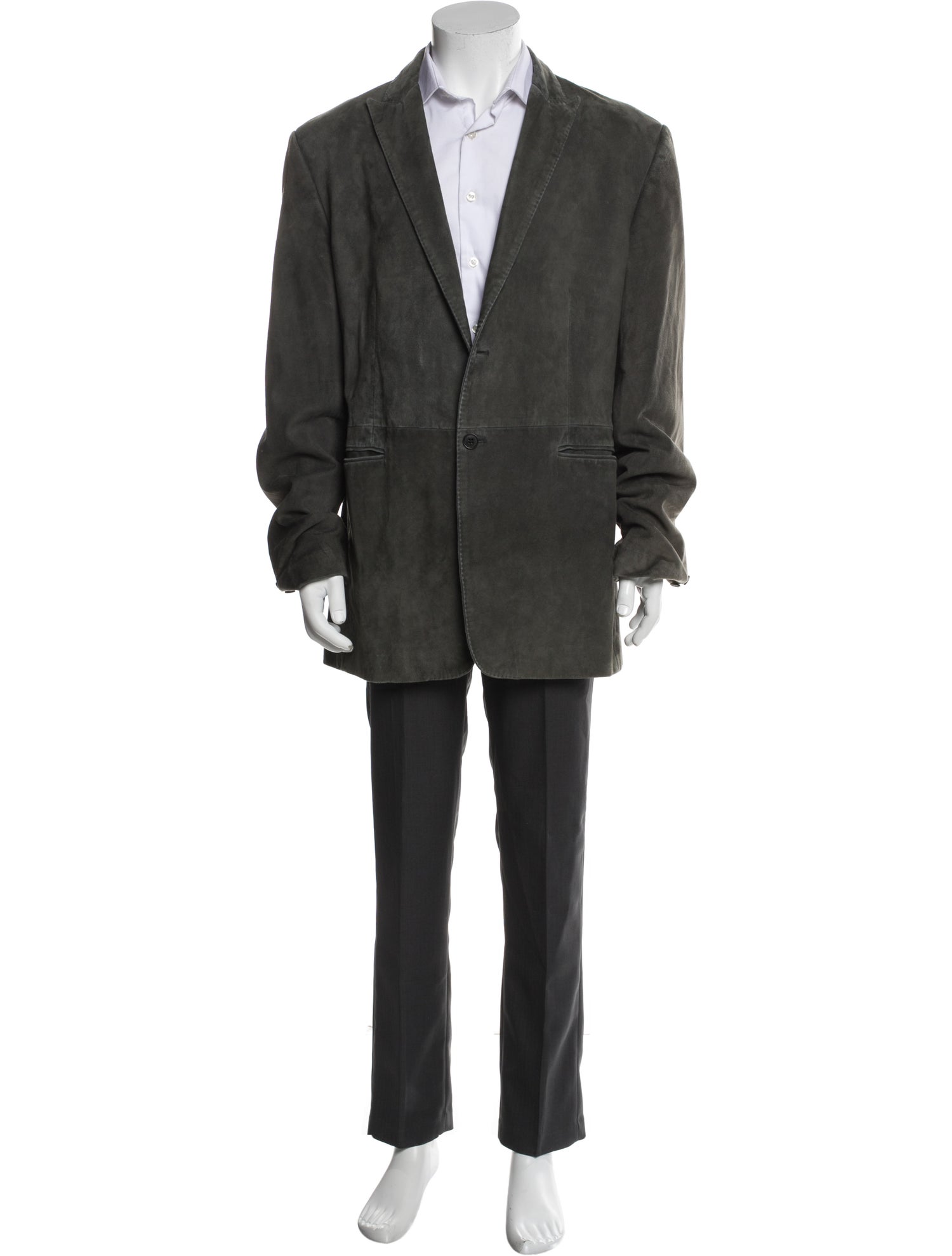 John Varvatos Suede Overcoat